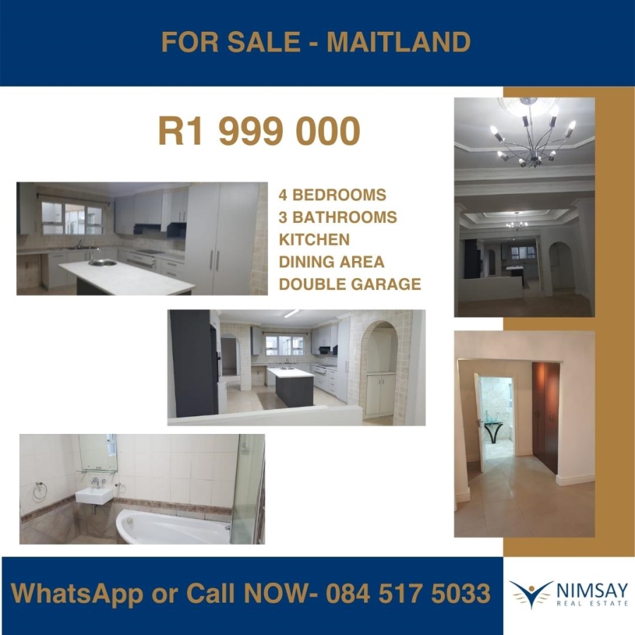 4 Bedroom Property for Sale in Maitland Western Cape